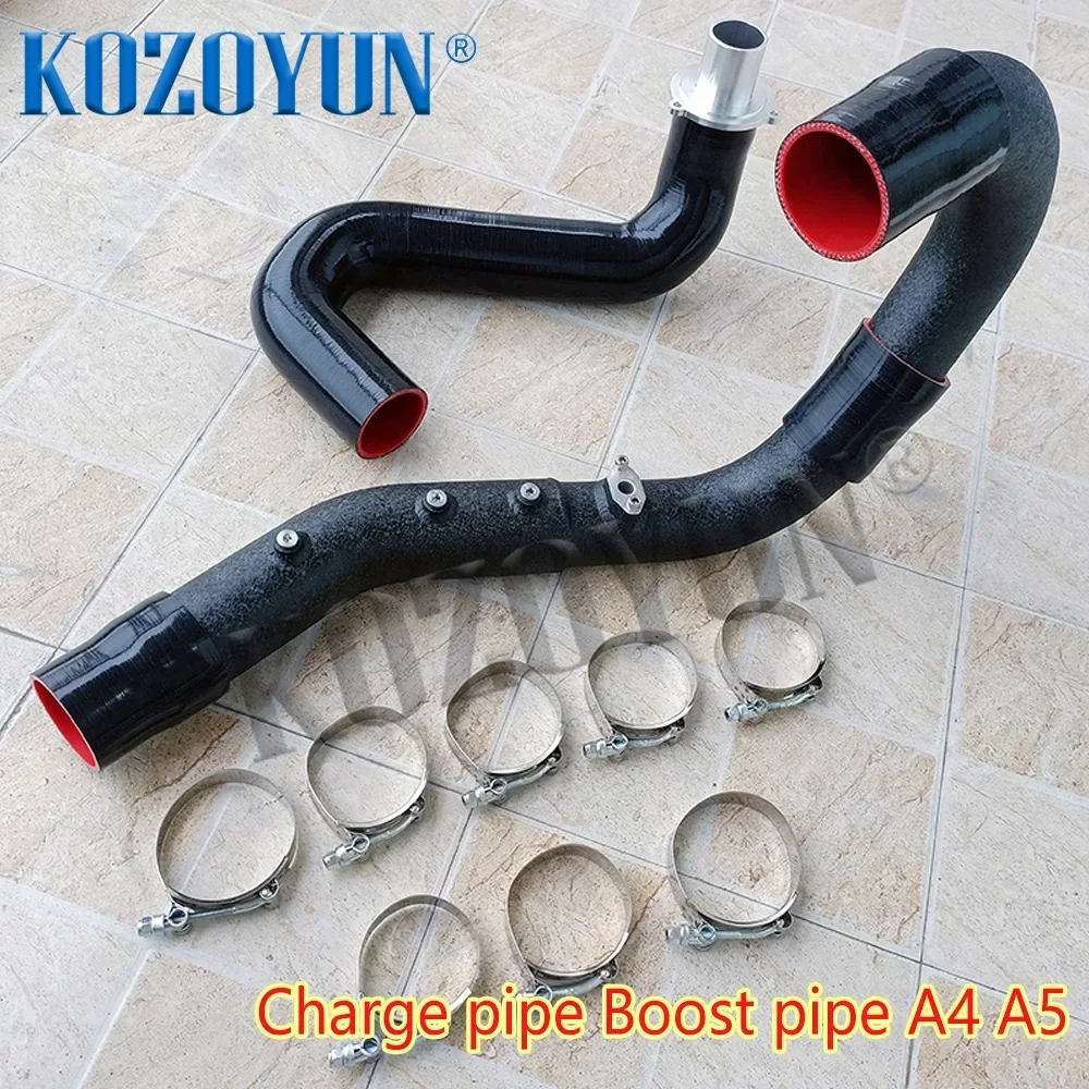 Aluminium Intercooler Pipe Intake Turbo Charge Pipe For Audi B9 A4 A5 2.0 TFSI