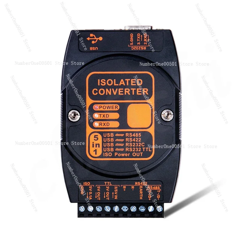 

USB To RS485/422/232/TTL Industrial Lightning Protection Photoelectric Isolation Serial Port Converter RS485 To USB.LBW095.