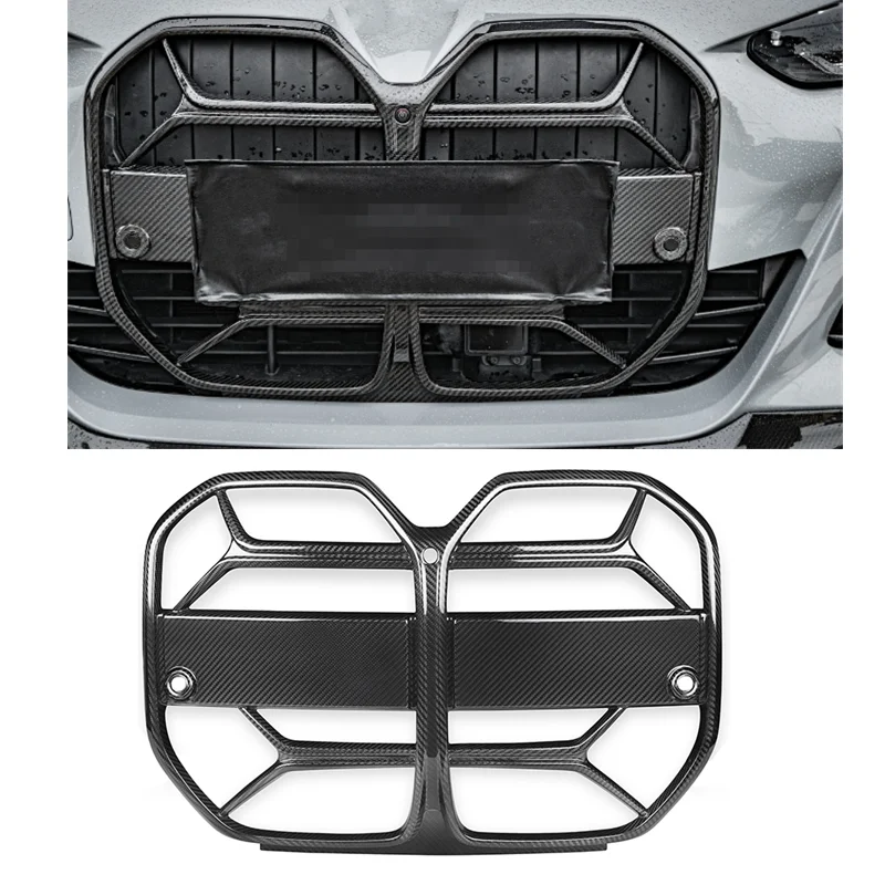 

Dry carbon fiber Car front grill For BMW 4 Series G26 Sedan 2021+ CSL Style auto parts Front Bumper Grill