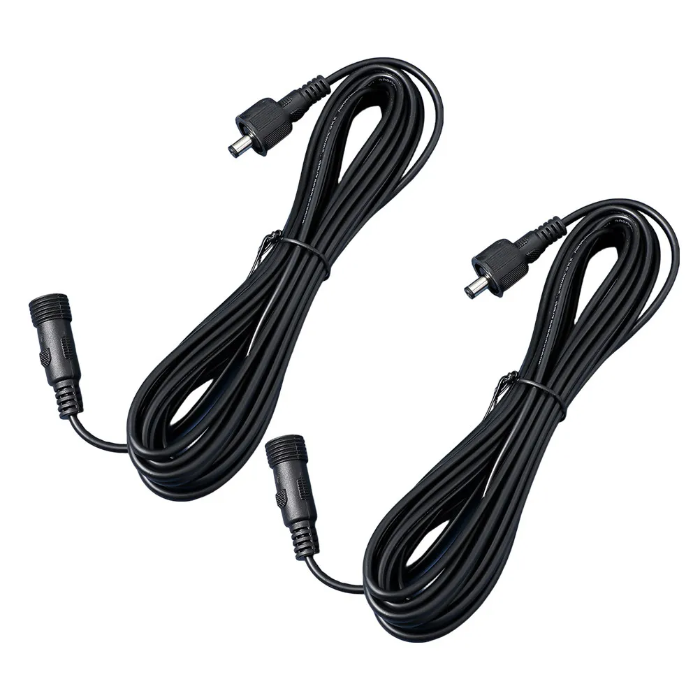 5M Dual Voltage Dc Extension Cable for Solar Lights Security Camera Systems Water Pumps Remote Monitoring Efficient Signal