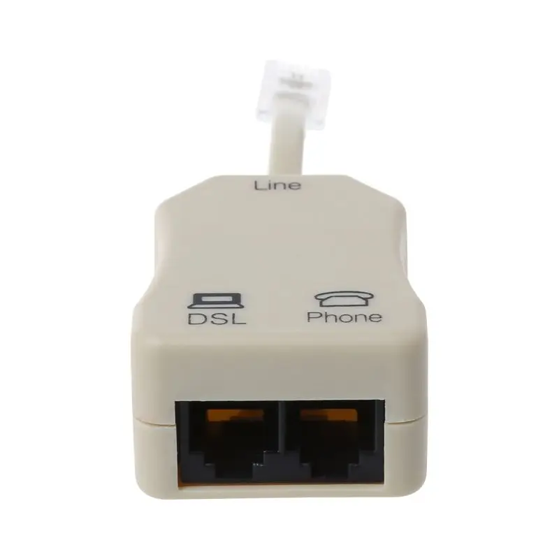 Portable ADSL Modem Telephone Phone Fax In-Line Splitter Filter 1PC