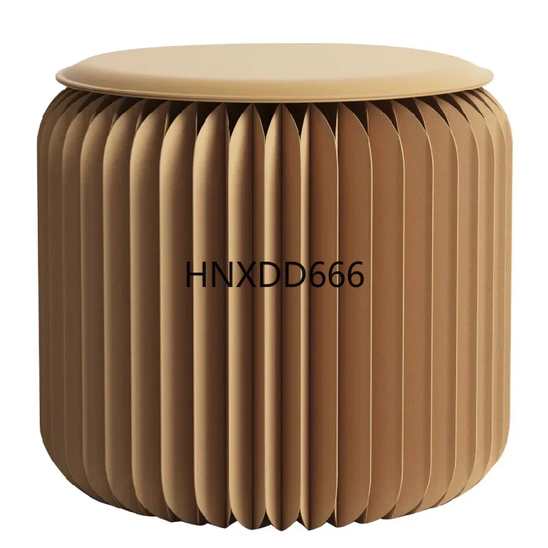 Folding and changing shoes round seat stool household stackable foot pad portable children's low stool