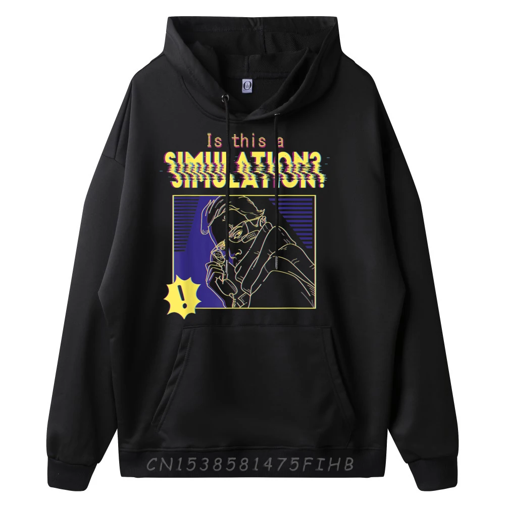 Casual Long Sleeve Hoodies Thanksgiving Day Latest Crew Neck Hoodies Youth Hoodies Cyber Simulation Technology Computer Reality