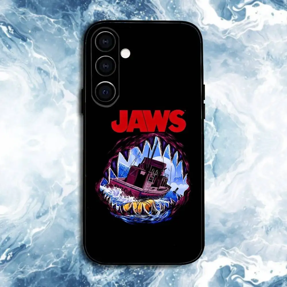 Jaws Film Handyhülle für Samsung Galaxy A73, A72, A71, A70, A53, A52, A51, andere weiche schwarze Hülle