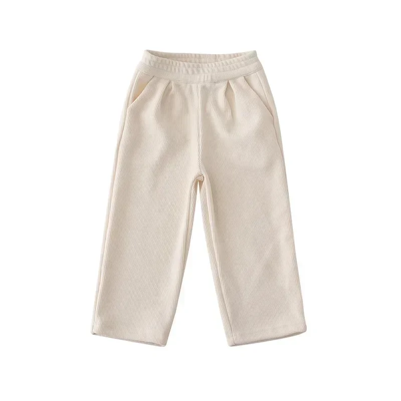 Winter Family Warm Corduroy Trouser Fashion Parent-child Matching Same Thick Pants Korean Father Mother and Son Daughter Clothes image 6