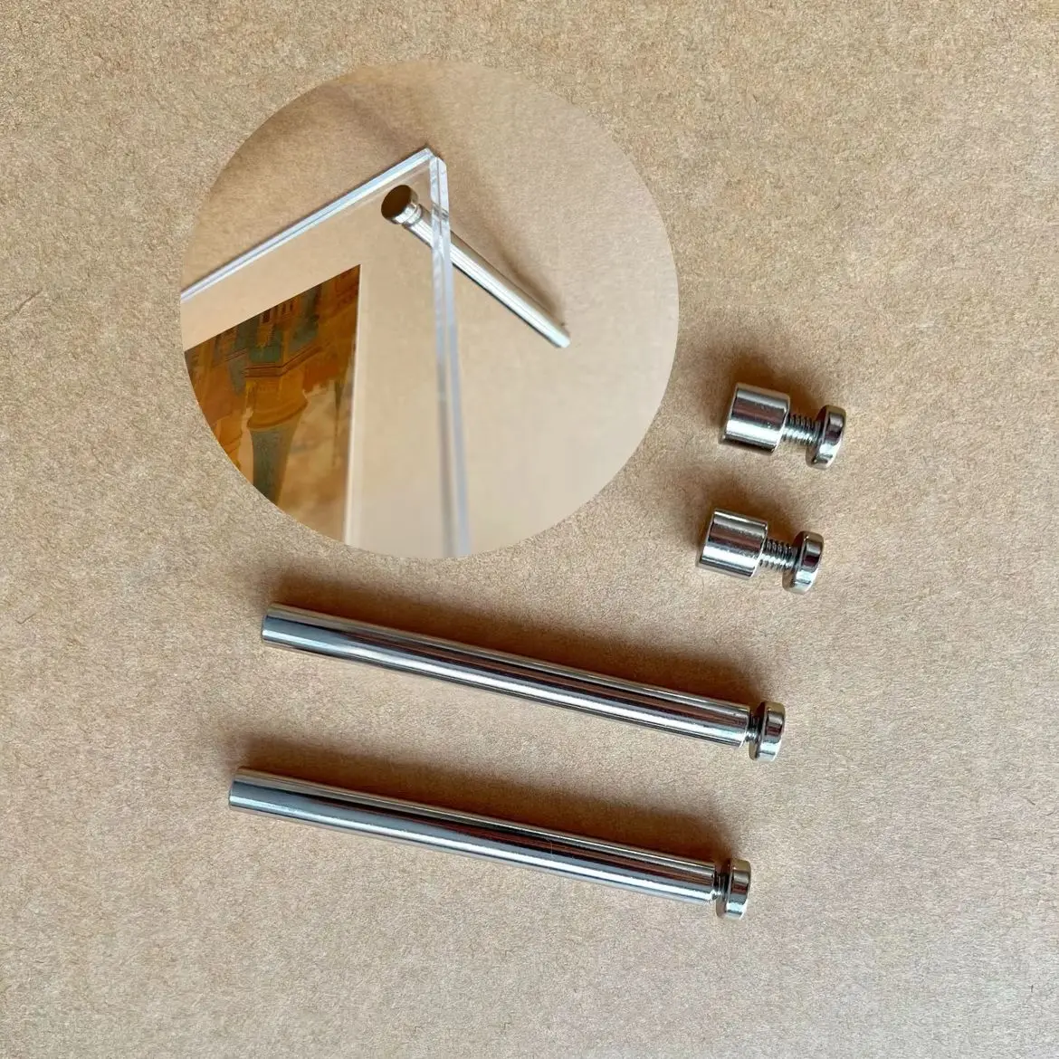 

100 шт. прочных рекламных креплений-гвоздей для акриловых вывесок, стеклянных дисплеев, фоторамок, настольных подставок