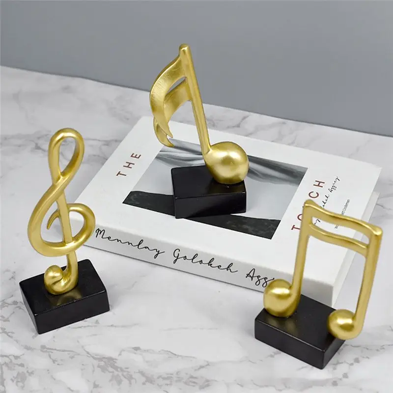 HRBAJ-Music Notes Figurines Living Room TV Cabinet Desk Decoration Simple Elegant Decorative Gift