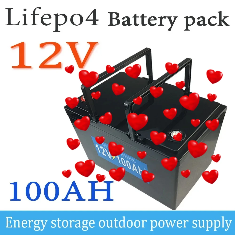 

2025 НОВЫЙ Lifepo4 12 В 100 Ач Специальный аккумулятор для автодома Солнечная кровать большой емкости Автомобильный аккумулятор для хранения энергии