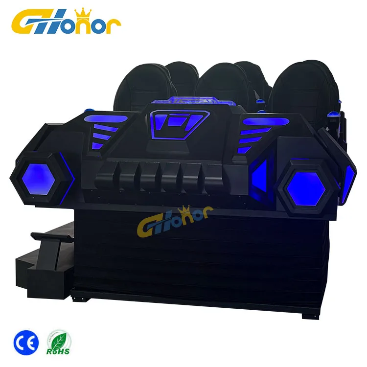 Multi-Player VR Chariot Scenic Immersive VR Experience Project VR Dynamic Seat Interactive Experience Equipment