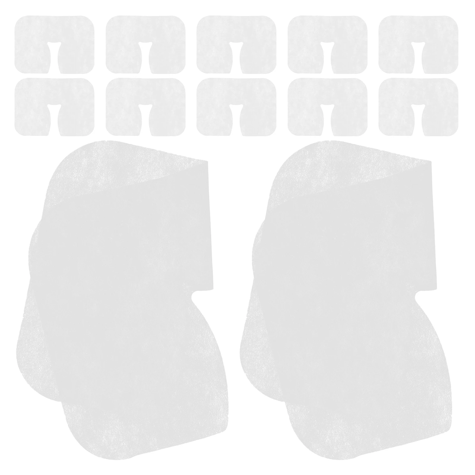 

100 Pcs Hole Towel Massage Faces down Cushion Desktop White Table Headrest Covers