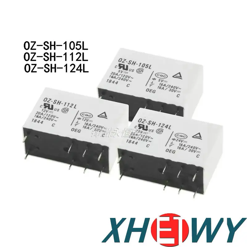 

OZ-SH-105L OZ-SH-112L OZ-SH-124L Original Relay Brand New 8-Pin 16A OZ-SH 5V 12V 24V