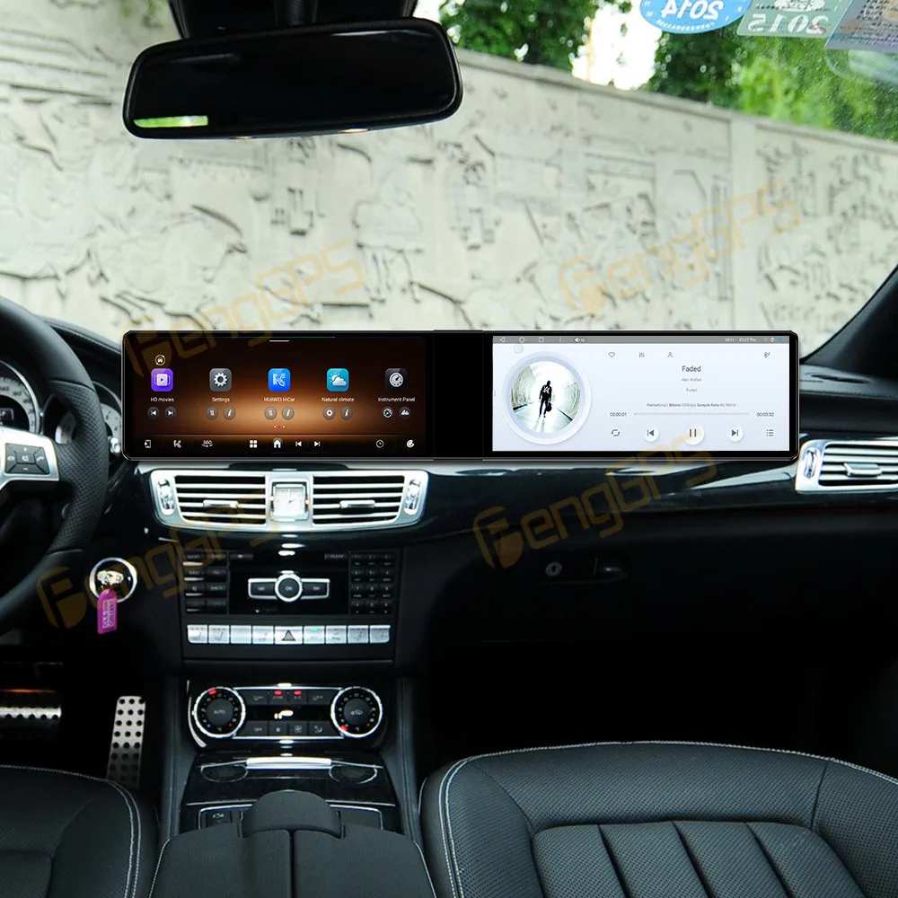

Автомобильный радиоприемник CarPlay с двойным экраном 12,3 дюйма для Mercedes-Benz CLS 2010-2014, мультимедийный плеер с сенсорным экраном, GPS-навигация, DSP