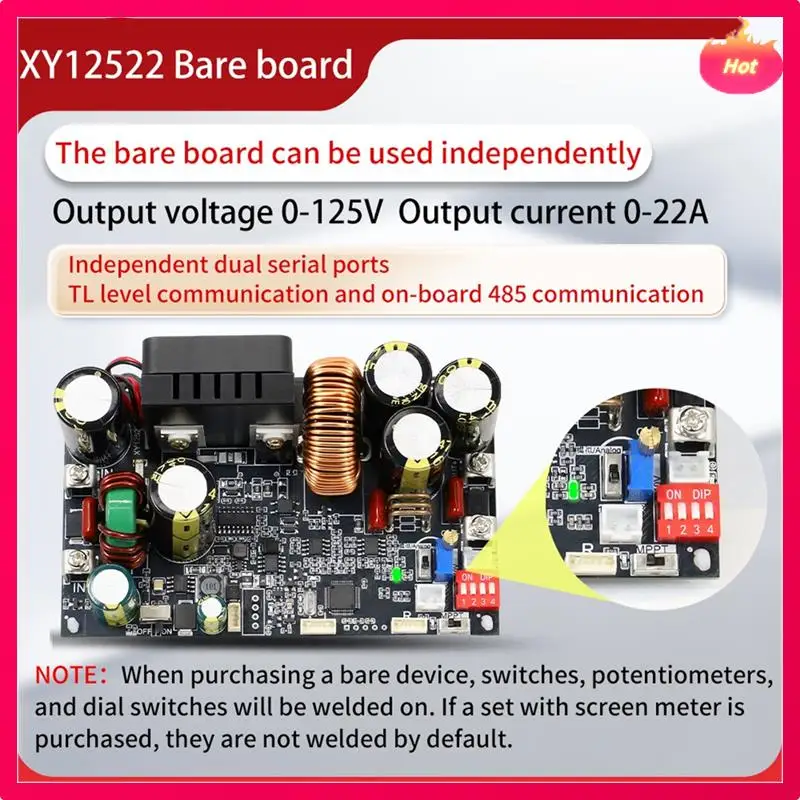 

XY12522 CNC DC Adjustable Stabilized Power Supply Constant Voltage And Current Module 125V/2000W