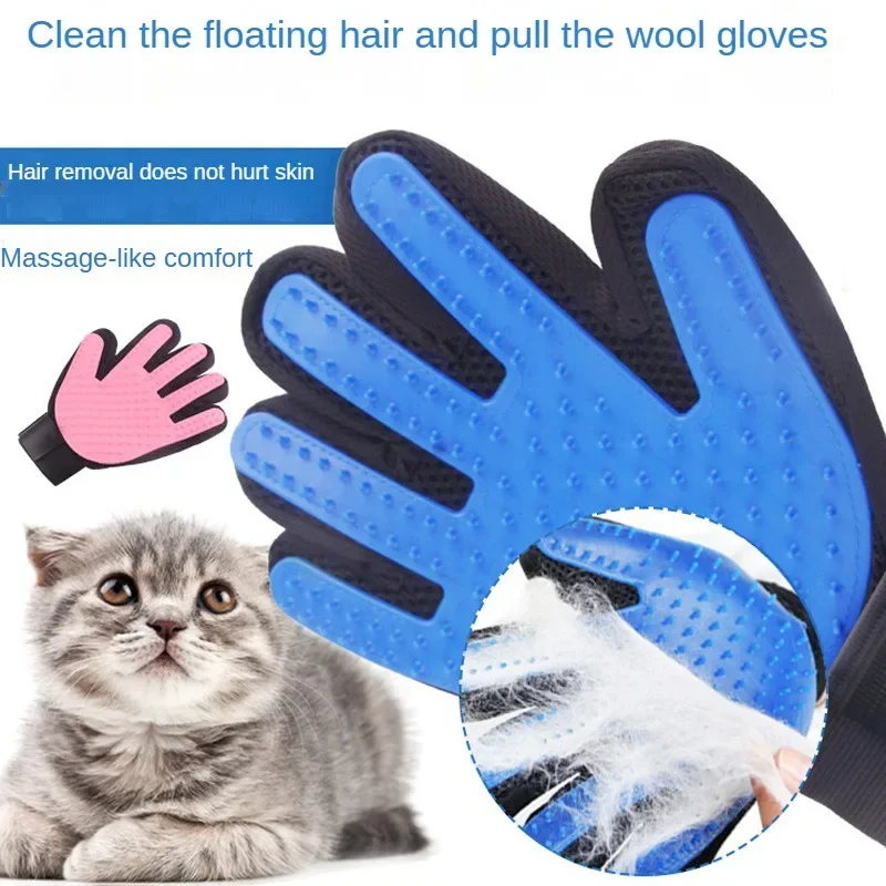 Cat Grooming Glove Hair Cleaning Gloves Brush for Animals Easy to Clean Dog Supplies Pet Products Home Garden