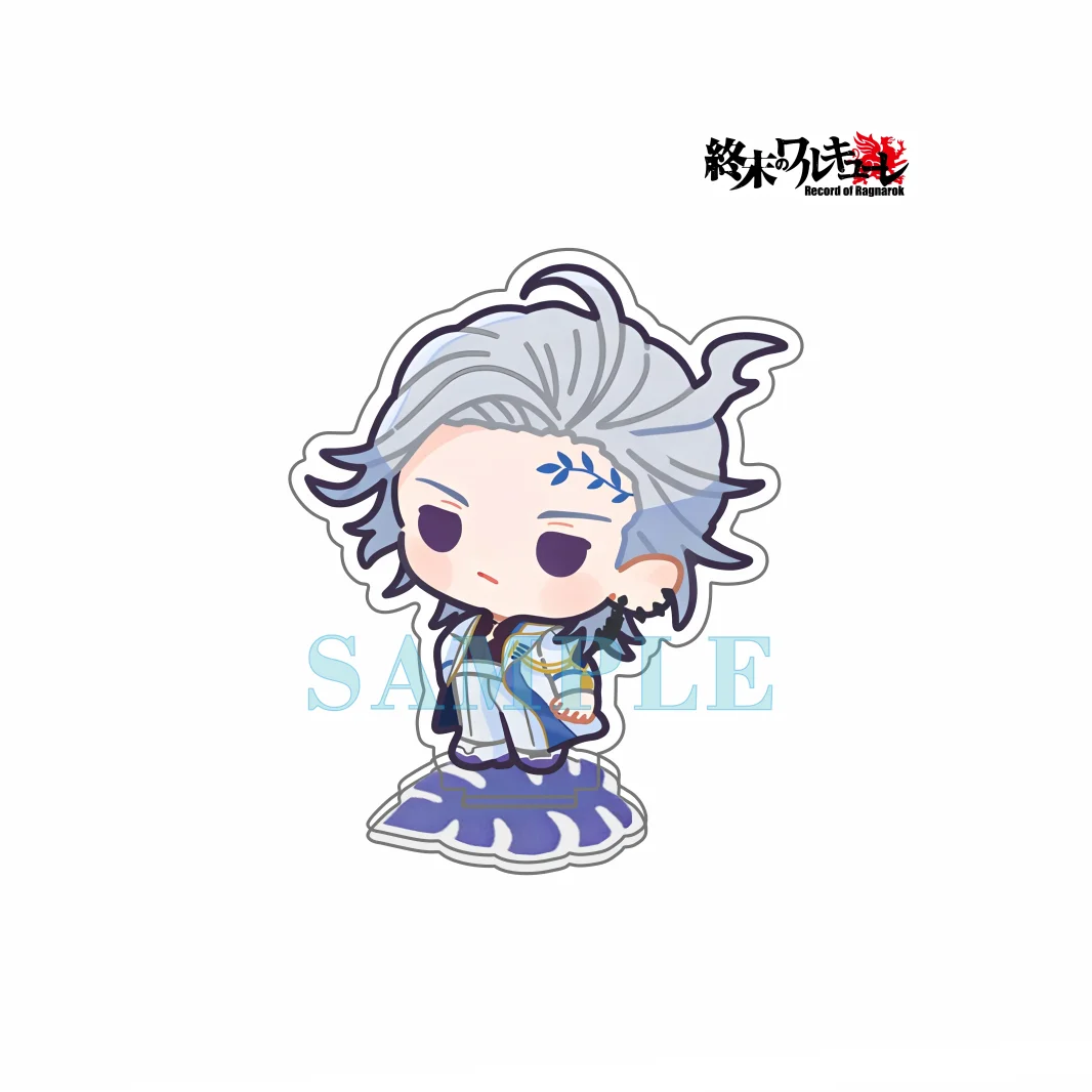Anime Record of Ragnarok 10CM Acrylic Stand Keychain Holder Buddha Qin Shi Huang Cute Desk Ornament Chaveiro Collectible Gift