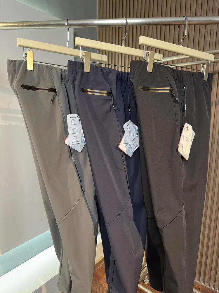 

Thickened Fleece Lined Soft Pants Men's Outdoor Casual Long Trousers Windproof Water Resistant Autumn Winter Fashion