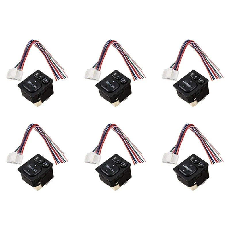 

6X New Door Mirror Folding Switch Fit For Toyota Camry Vios Rav4 Scion Lexus 84872-52040