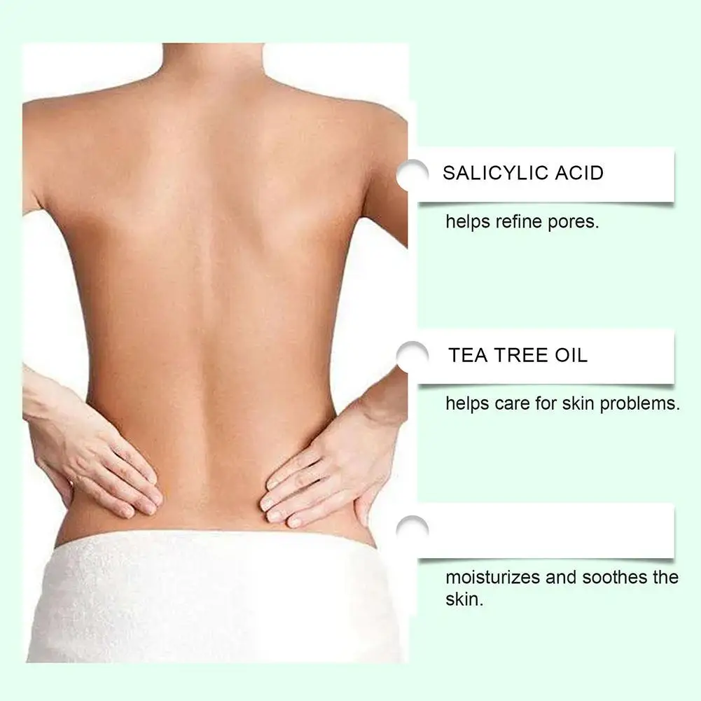 Salicylic Acid Body Spray Natural Acne Spray Pore Clarifying Solution Hydrating Soothing Body Cleanser For Chest & Back Skincare - view 4