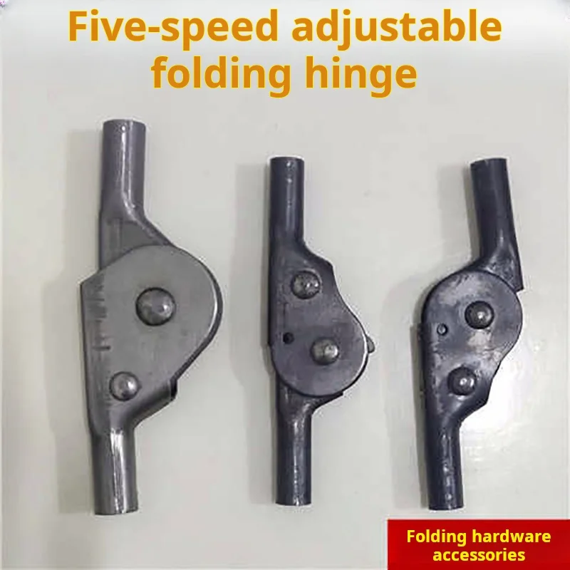 2PCS Reverse Five-Speed Adjustable Folding Hinge Multifunctional Lazy Sofa Hardware Accessory with Fixed Card
