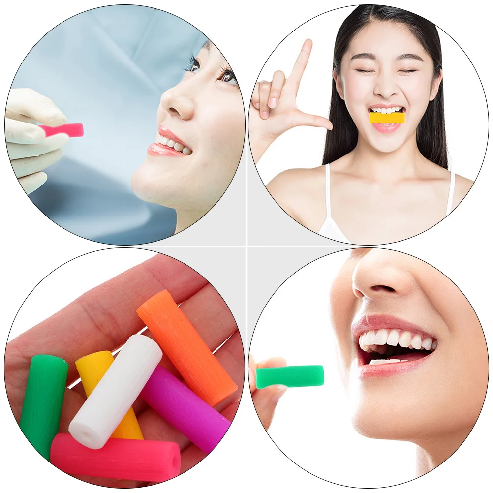 

12 шт. тренажеры для челюстей портативные ортодонтические жевательные устройства прочный силиконовый легкий практичный для путешествий для домашнего использования