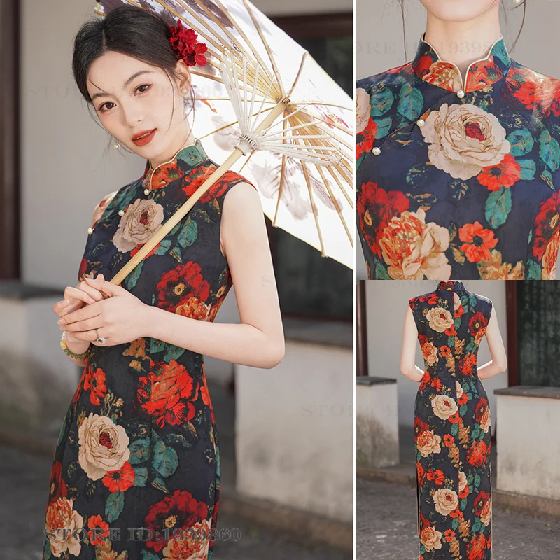 qipao-in-raso-con-stampa-floreale-di-grandi-dimensioni-abito-cinese-vintage-con-colletto-alla-coreana-e-fibbia-nuovo-stile-cinese-cheongsam-sexy-e-aderente