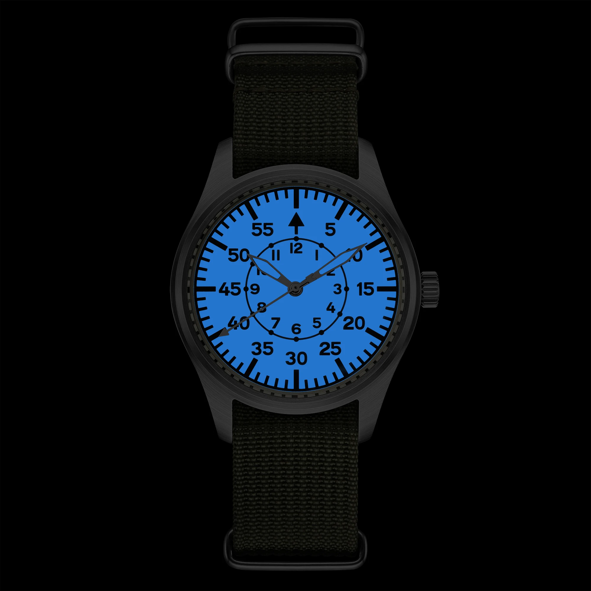 الياقوت كريستال Vh31 الرجال الساعات فاز كوارتز ساعة السباحة مقاوم للماء 5Bar 316L الفولاذ المقاوم للصدأ خمر الطيار الرجال ساعة