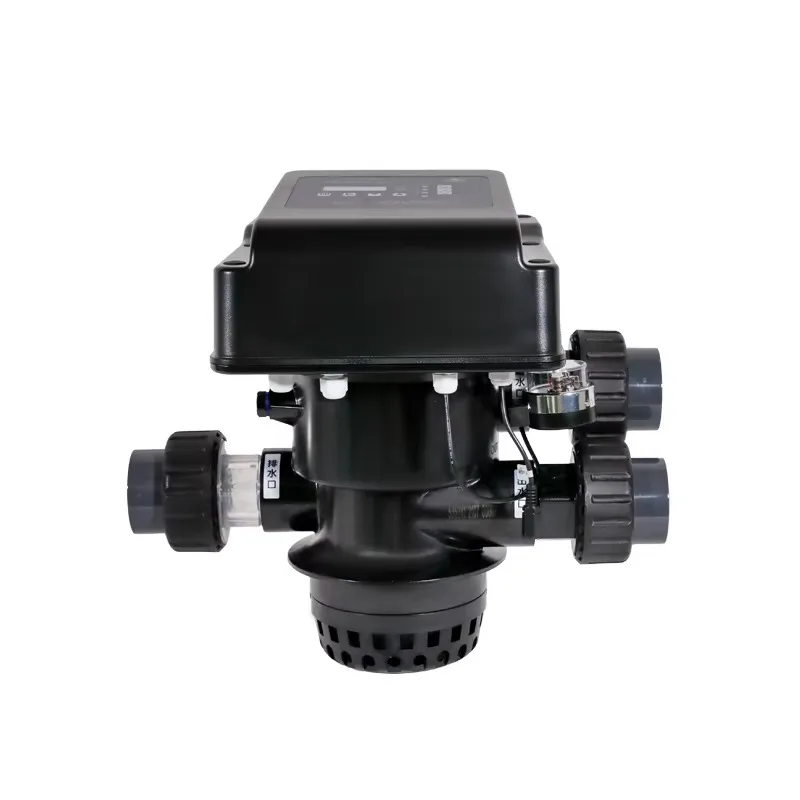 Equipo de filtración de tanque de arena para piscina eléctrica serie F139, lavado automático, ángulo de control múltiple, soporte estructural de agua OEM