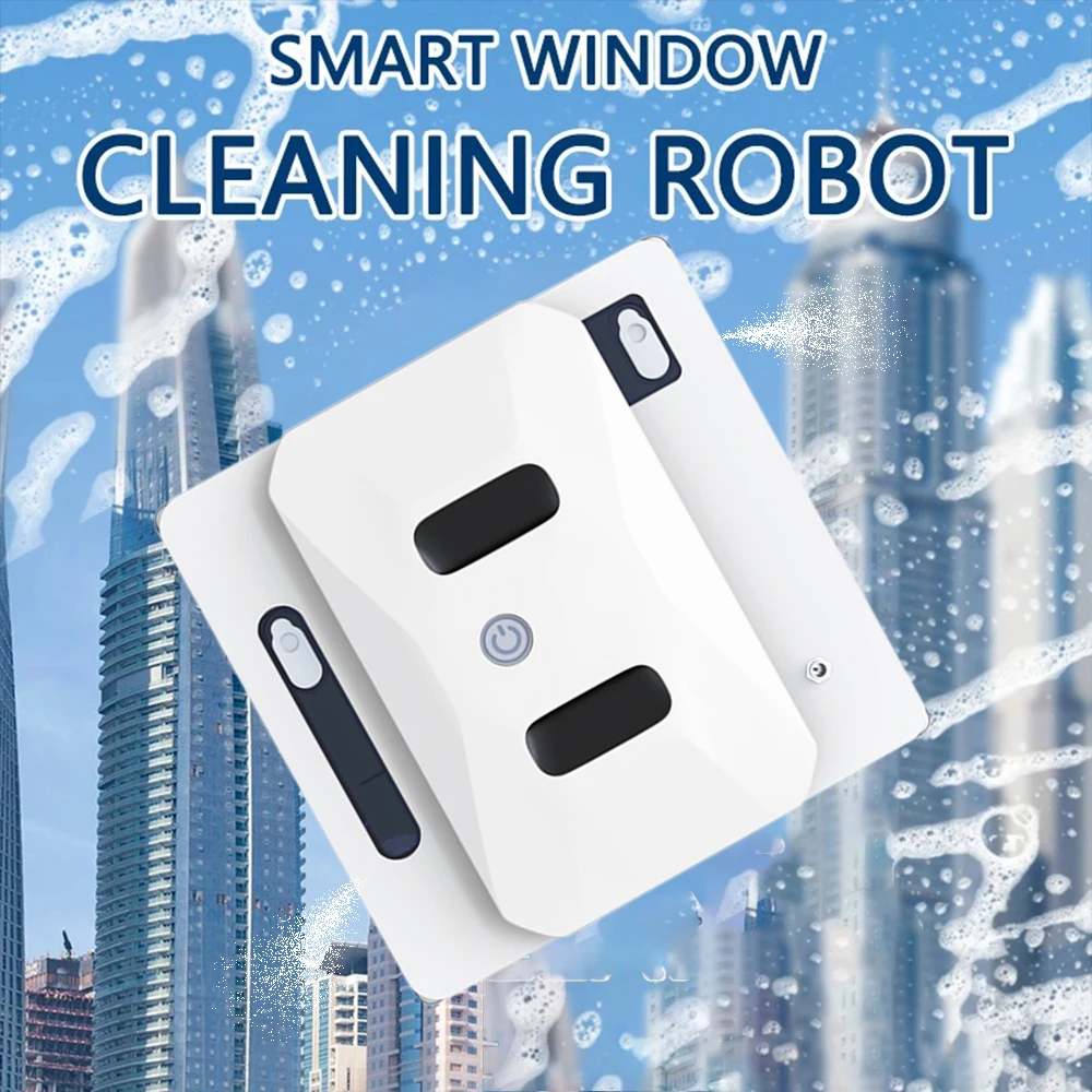 Window Cleaning Robot  W-S3S Remote Control Smart Automatic Bilateral Water Spray Square Vacuum Cleaner Window Robot For Home