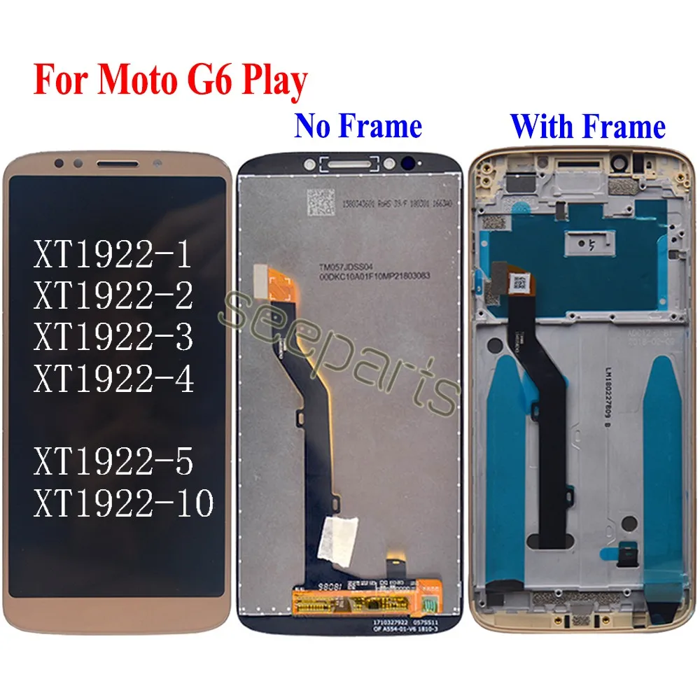 Tested Working For Motorola Moto G6 Plus Lcd Screen Display Touch Digitizer Assembly G6 Diaplsy G6 Play LCD