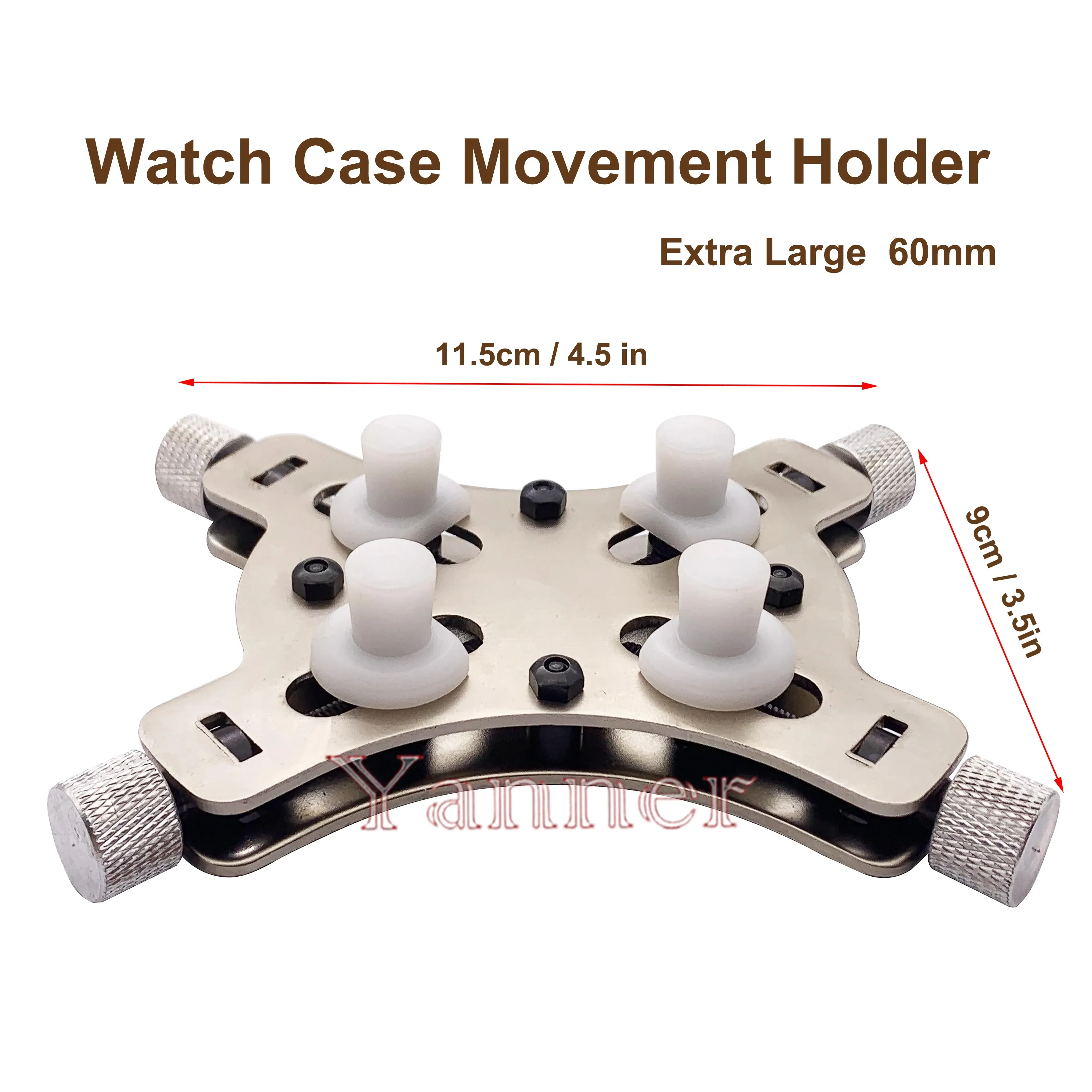 Extra Large Watch Case & Movement Holder Vice Clamp – Professional Watch Repair Tool for Watchmakers