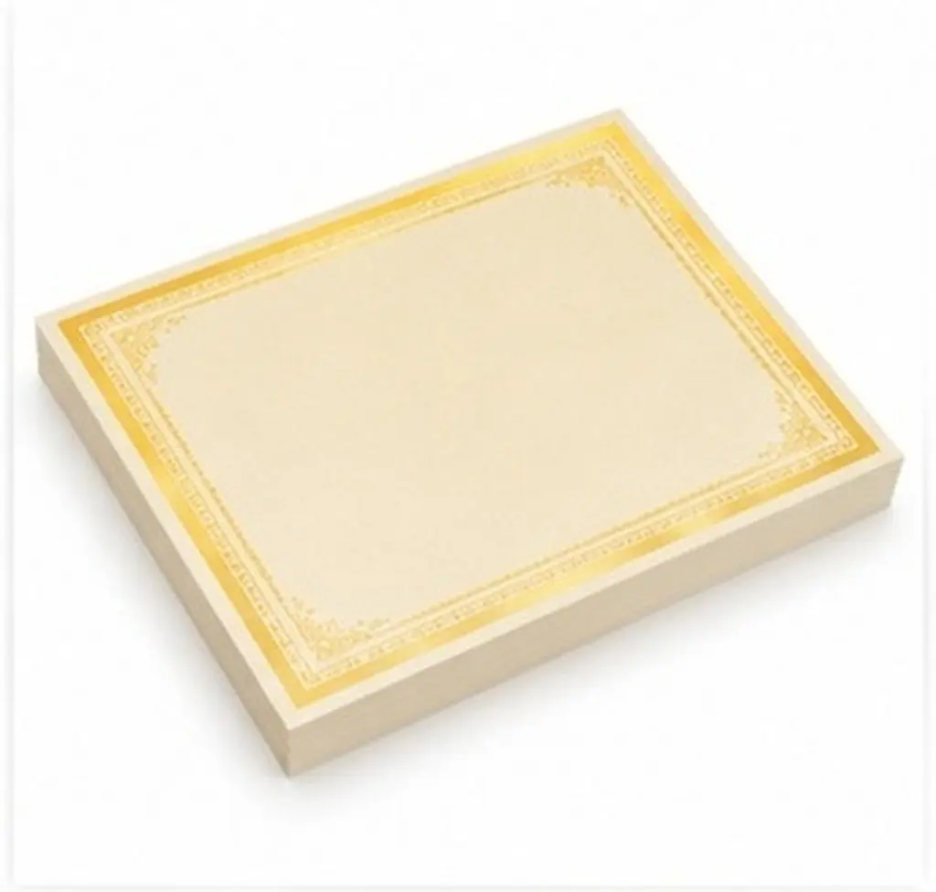 8Sheets A4 Certificate Inner Paper 250G Plated Diploma Paper for Academic Awards Classroom End of Year Perfect