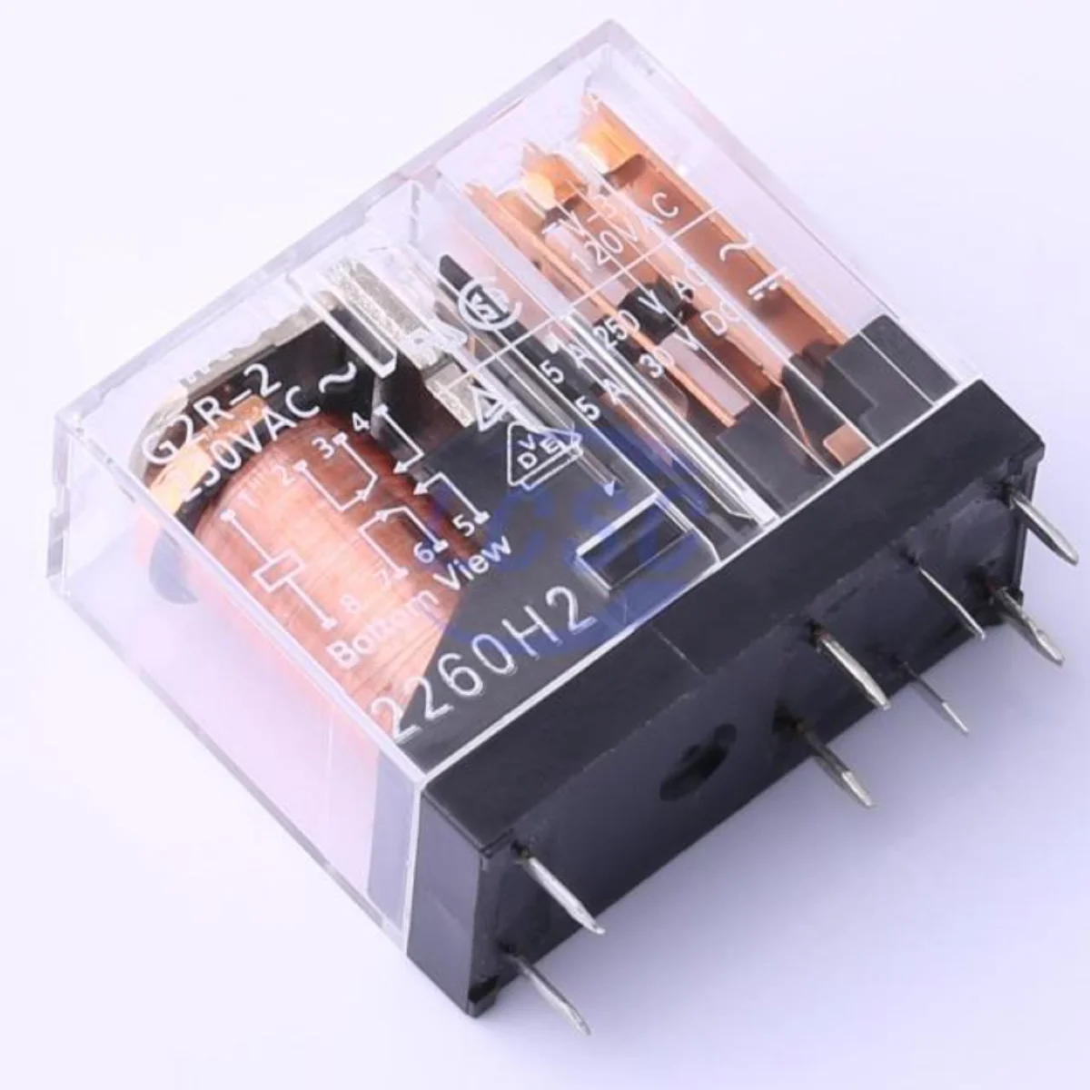 

5PCS original G2R-2 AC230 power relays 380V@AC ； 125V@DC DIP,12.7x28.8mm G2R-2-230VAC 5A 8-pin 230VAC 230V DIP,12.7x28.8mm