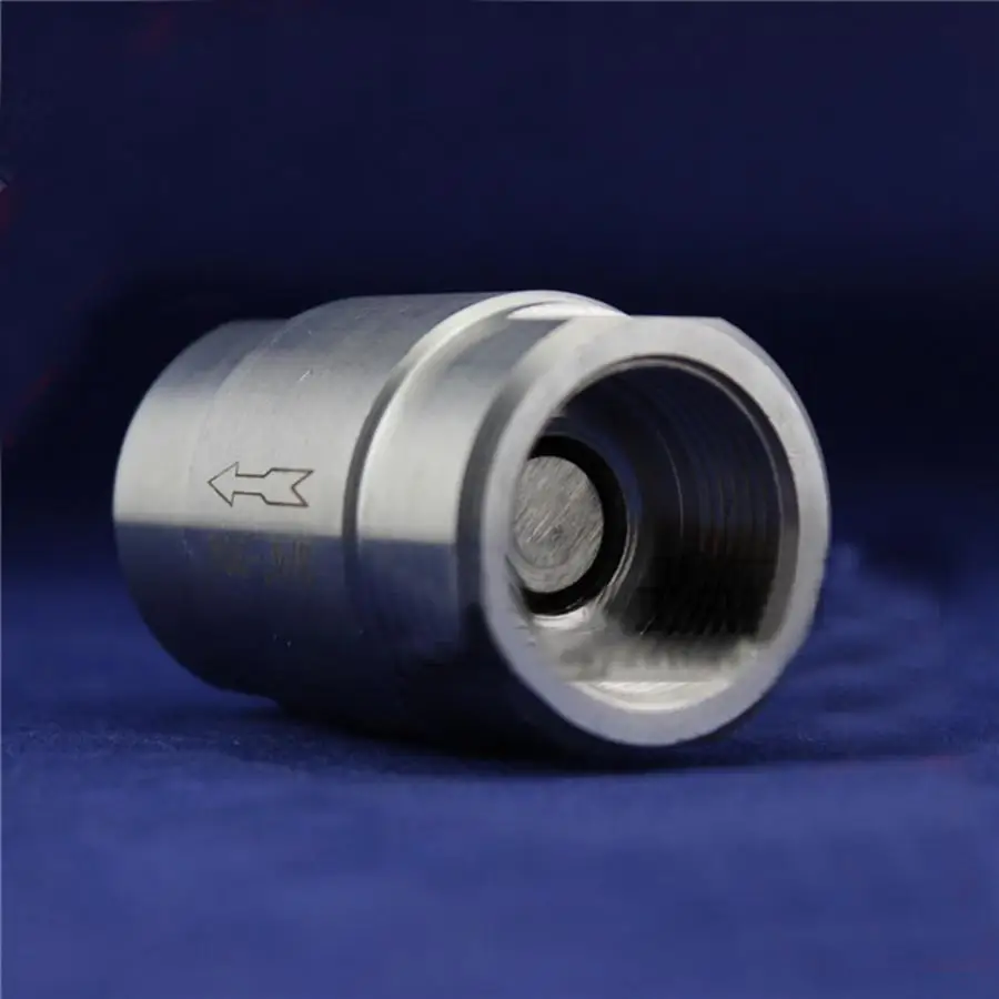 1" BSP Female 304 Stainless Steel Non-return Inline Spring Valve One way Check Valve 915 PSI