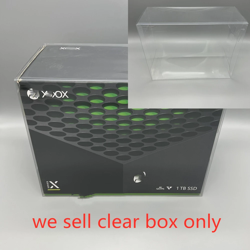 

PET Box Protector For Xbox Series X XSX Console Transparent Collect Boxes For Microsoft Shell Clear Display Case