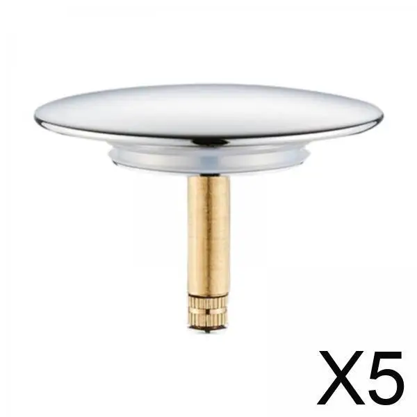 

5x Drain Stopper Sink Waste Plug Copper, Easy to Use Professional ,Bath Plug Plug Stopper for Bathtub Drain Cover Bathroom