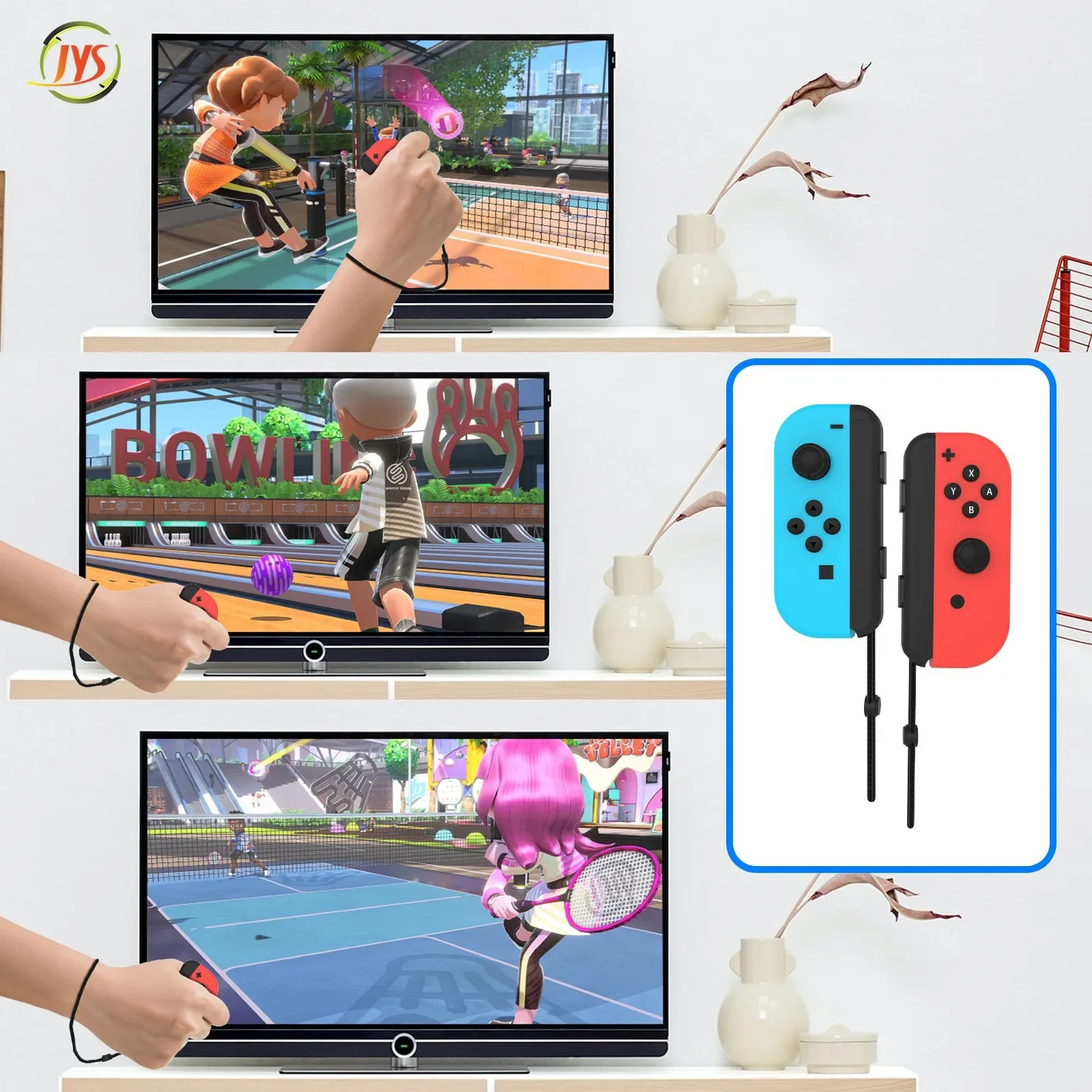 Спортивный набор для Switch 9 в 1, теннисная ракетка NS + гольф-клуб + кольцо для йоги, ремешок для ног + световой меч для игр и т. д.