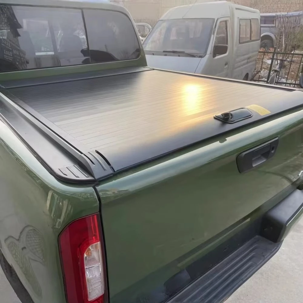 Wholesale Custom Aluminum Alloy Retractable Truck Bed Cover for Toyota Tundra Soft Roll-up for Tacoma Tonneau Waterproof Locking