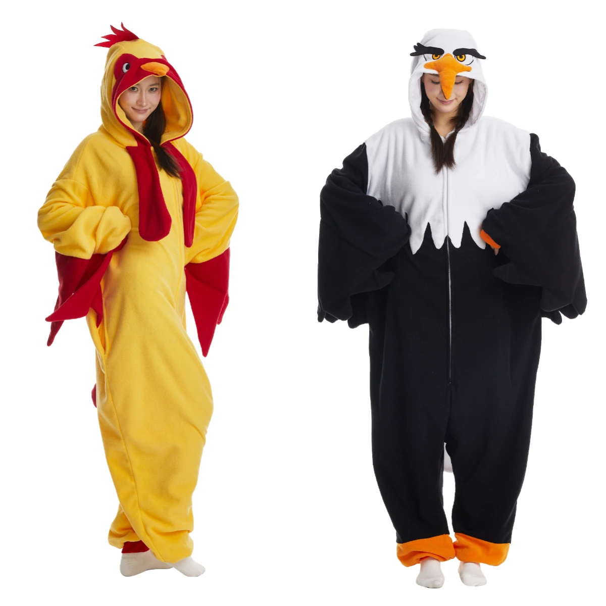 

Костюм-кигуруми ELEIMOS на Хэллоуин: пижама-костюм петуха/орла для взрослых (мужчин и женщин), домашняя одежда, косплей-костюм