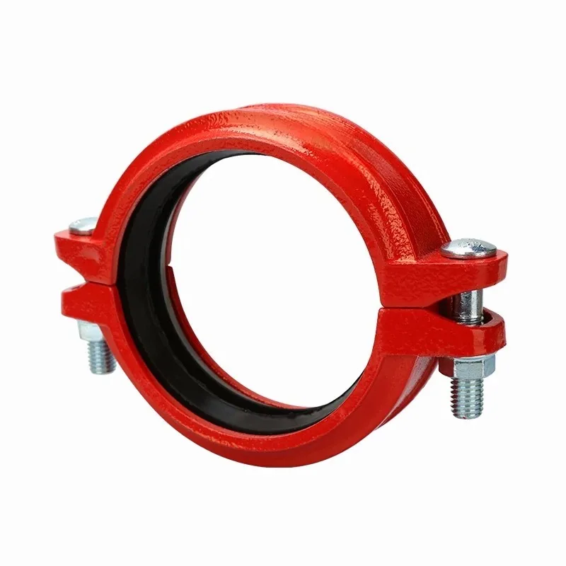 Fire pipe clamp, groove steel card, fire pipe fittings, groove tee elbow
