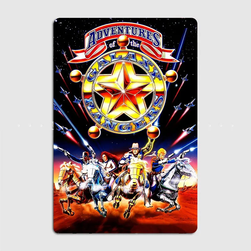 Adventures Of The Galaxy Rangers Metal Sign Posters Garage Bedroom Car Room Decor Automobile Club Tin Sign Home Decor