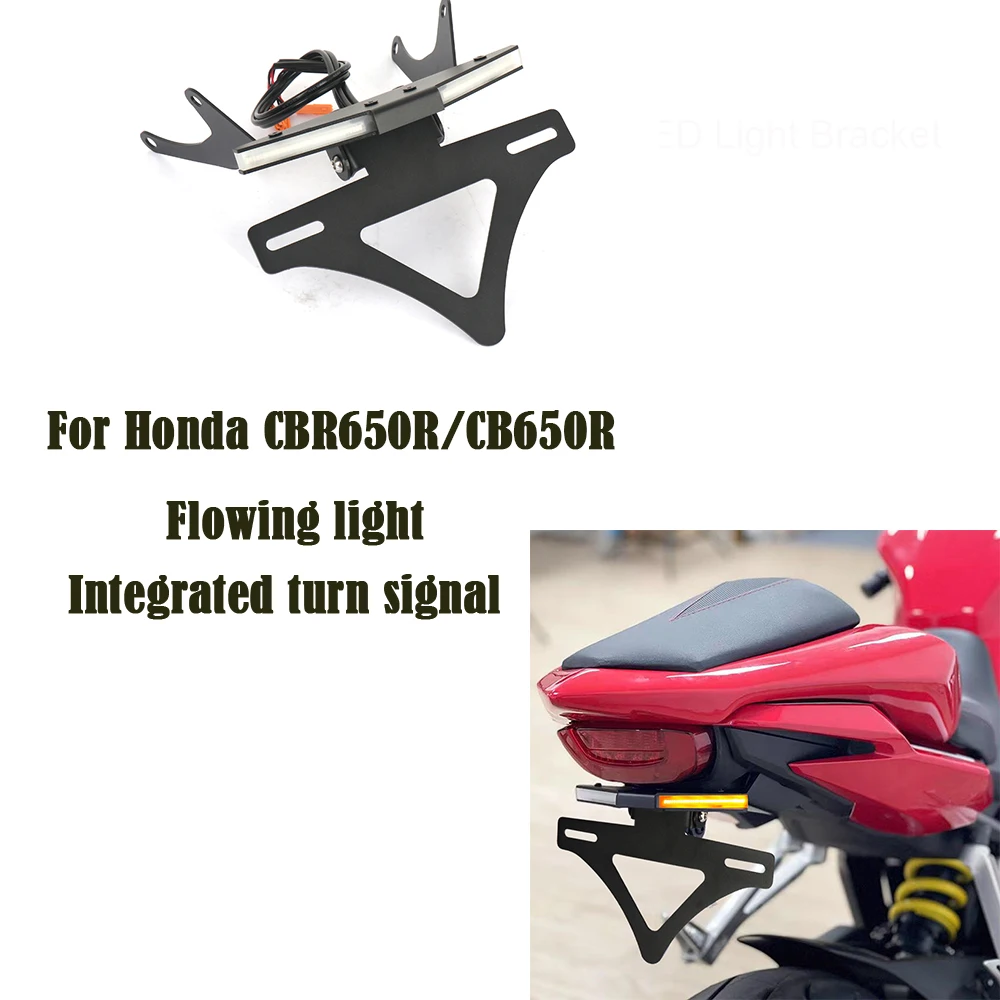 

New For Honda CBR 650R CB650 R license plate holder turn signal integrated license plate holder short tail 2021-2025