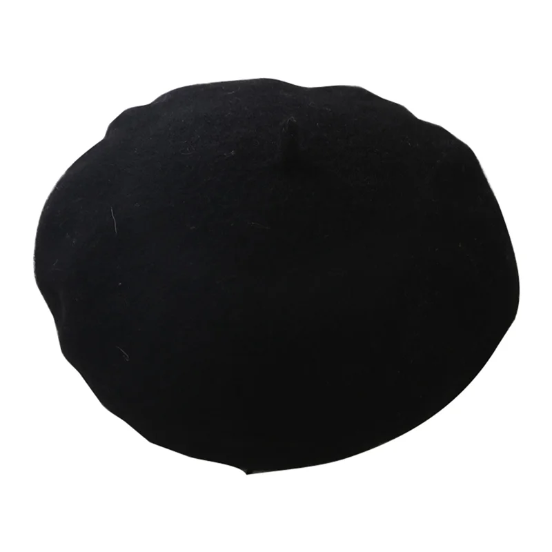 

ABHT-Beret шапка для женщин, шапка во французском стиле, зимняя модная теплая вязаная шапка с шерстяной подкладкой, модная зимняя шапка художника