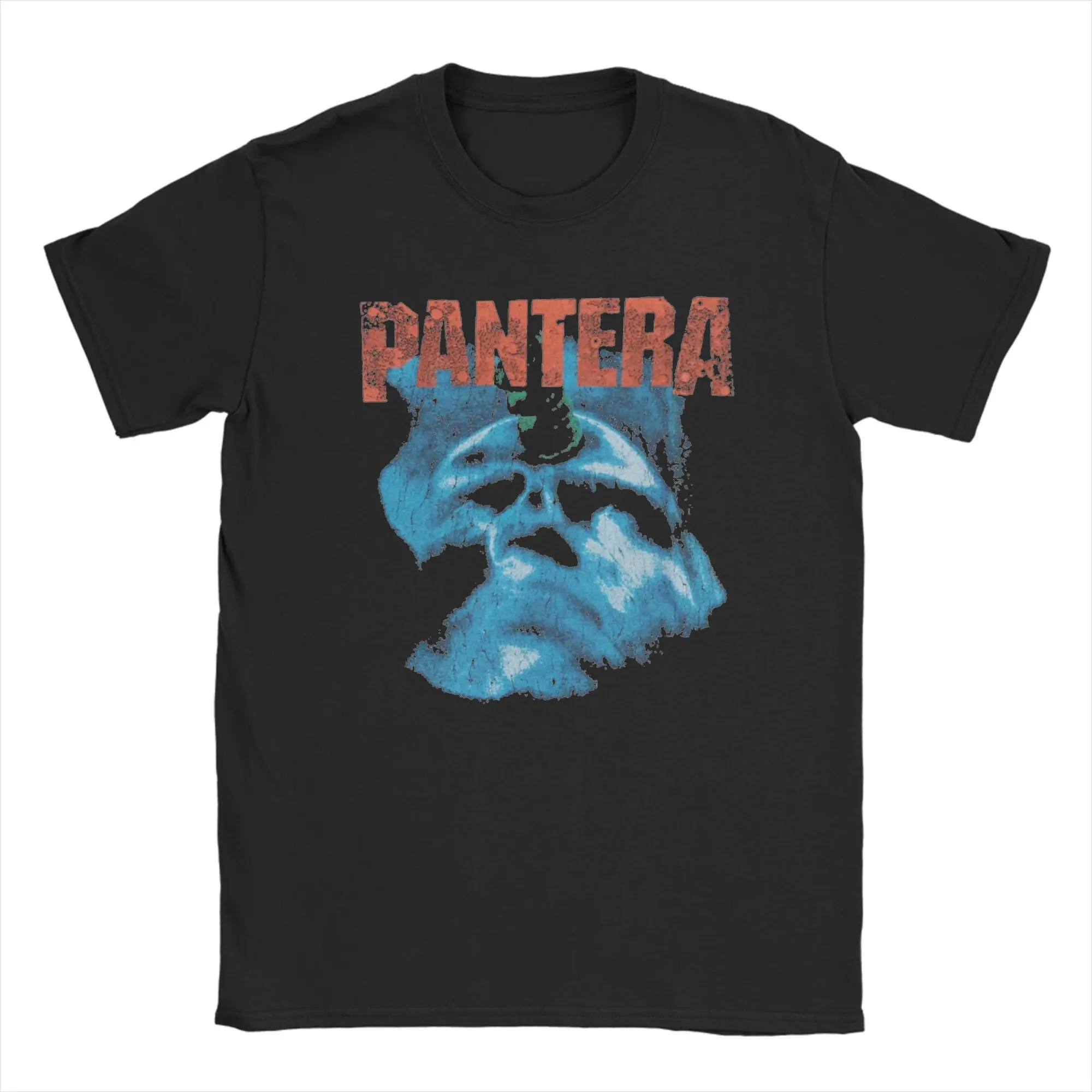 

Band Rock Music Pantera Metal Men'sT-Shirts 100 Cotton Tees Summer Short Sleeve T Shirt Crewneck Fashion Tshirt 4XL 5XL 6XL