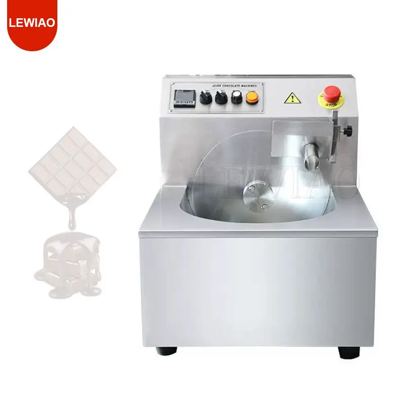 Electric Melting Chocolate Pot And Tank Chocolate Tempering Machine Equipment Small Automatic 8kg Chocolate Tempering Machine