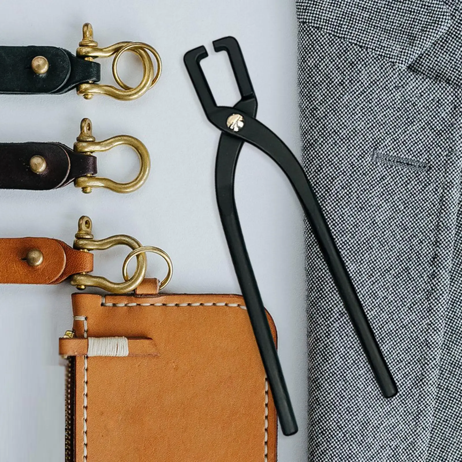 Zipper Install Pliers,Jewelry Pliers Maintenance Stainless Steel Portable End Nippers,Zipper Stop Repair for Leathercraft