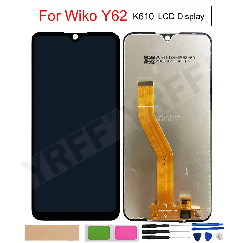

LCD Display Touch Screen Digitizer Assembly,For Wiko Y62 K610 LCD Display ,Phone Replacement Repair,100% Tested