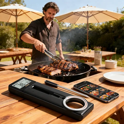 Tempwise Smart Digital Meat Thermometer 100m Bluetooth Connection Control Oven Thermometers for Stove Grill Sous Vide Smoker