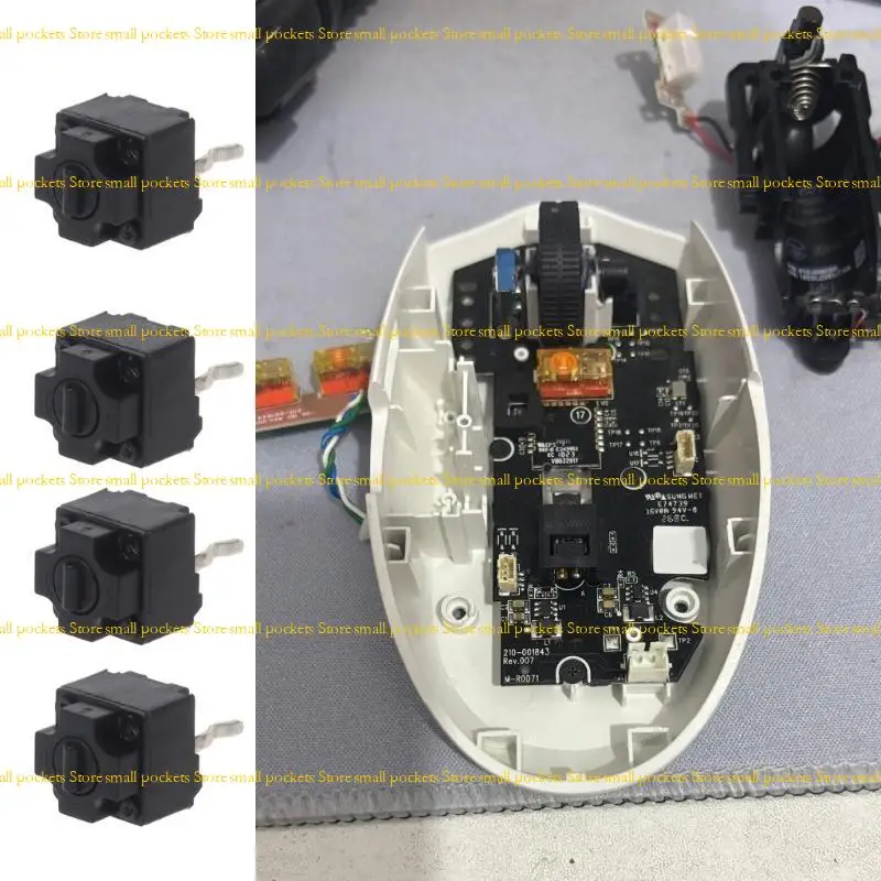 R1WD 10PCS EVQP0K07KBB4 Muisschakelaars Knop Muis Microswitch Zwarte vlekken Gaming Muis Microswitch