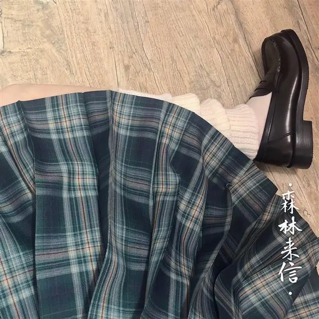 

Forest Letter Original Rabbit Girl JK Uniform Skirt Japanese Style Student Soft Sister Plaid Skirt Sweet A-Line Skirt