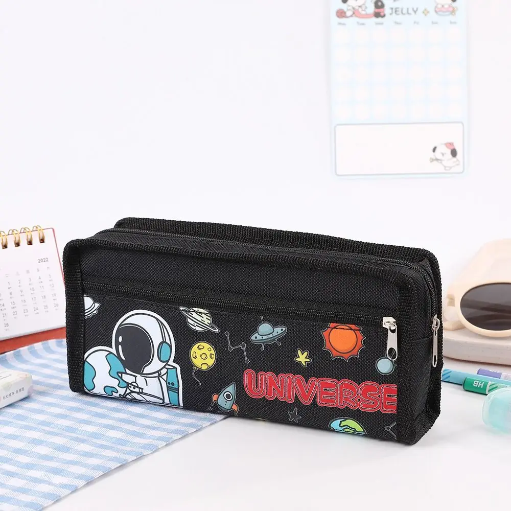 Portable Astronaut Pen Bag Large Capacity Multifunctional Pencil Case Pen Box Students